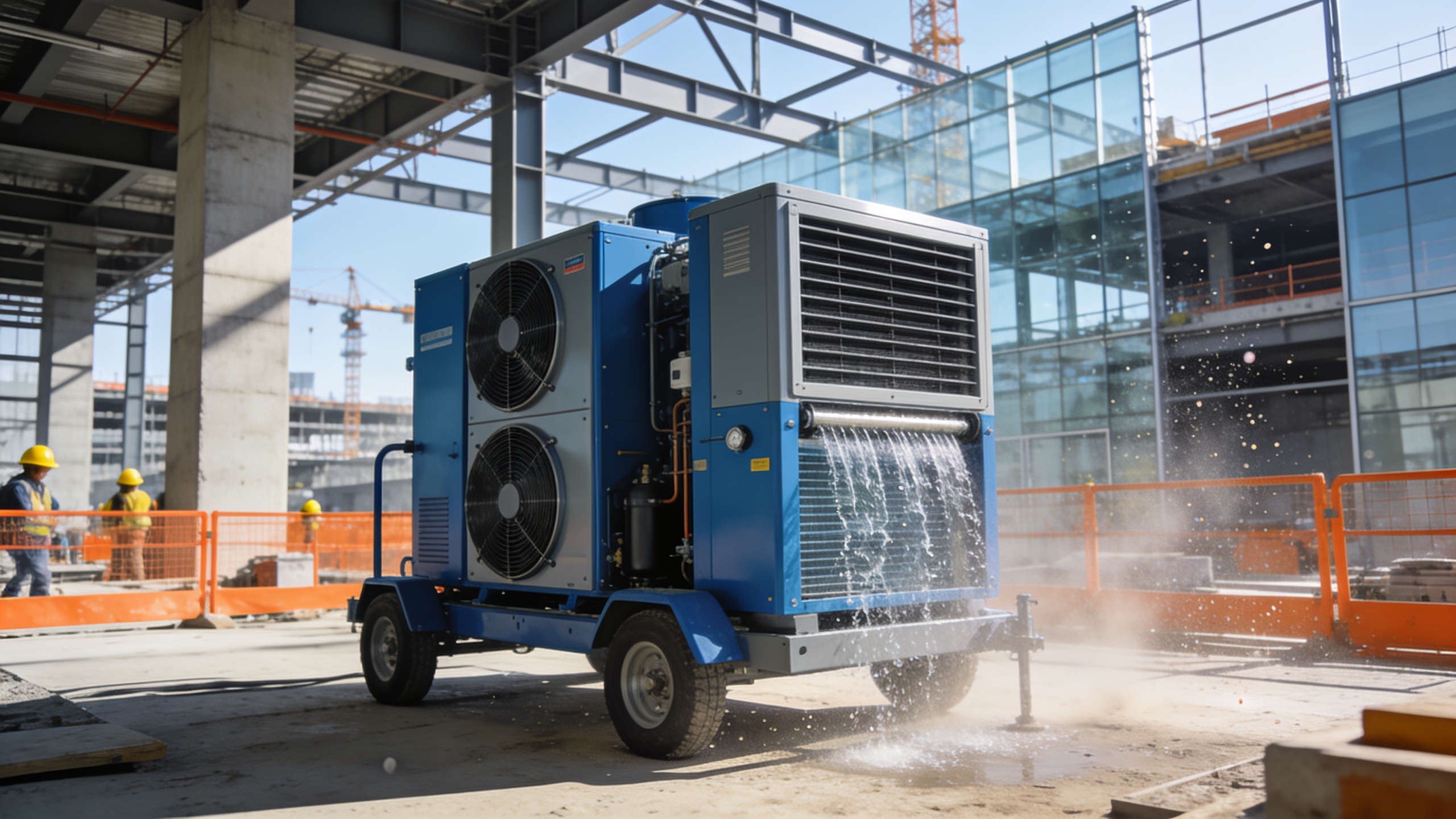 La climatización temporal y los equipos de secado ayudan a garantizar las condiciones adecuadas en obras y proyectos profesionales